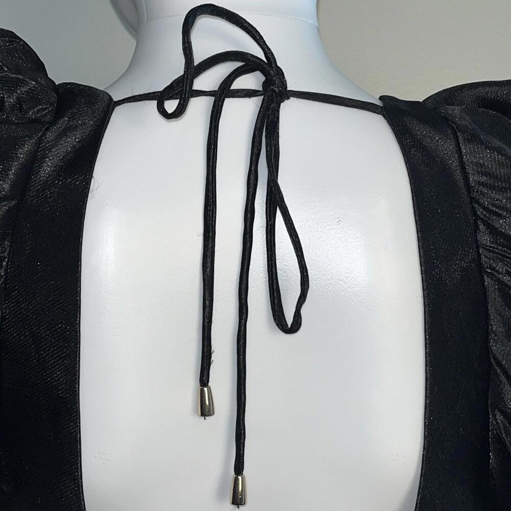 New Free People Vita Dress Size 10 Black MSRP: $200 - Picture 5 of 6